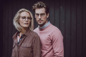 Hoffmann Natural Eyewear buffalo horn frame close-up showing natural pattern